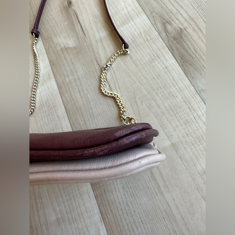 Sandro addict cross body bad burgundy and light pink. - Picture 6 of 12